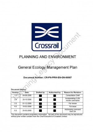 General Ecology Management Plan