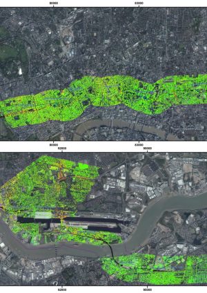 Correlation study between in-situ auscultation and satellite interferometry for the assessment of nonlinear ground motion on Crossrail London