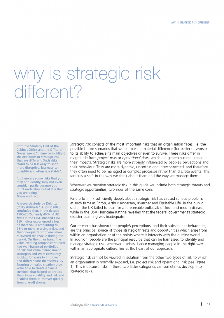 Strategic Risk - A Guide for Directors - Crossrail Learning Legacy