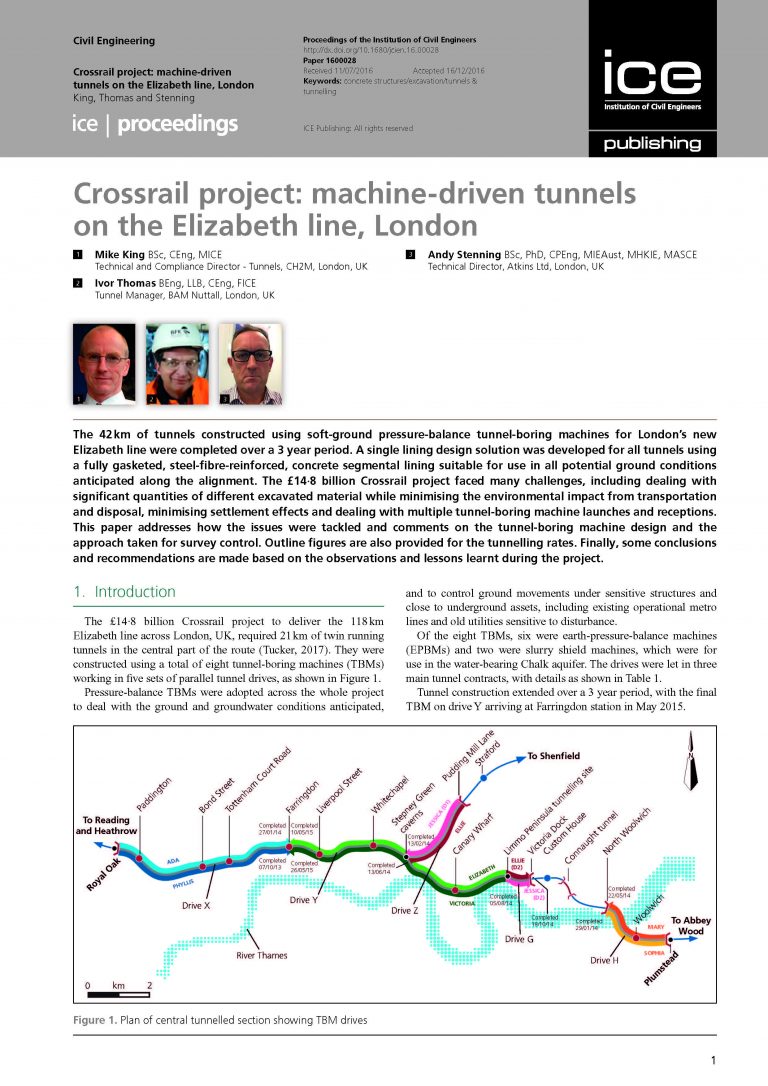 Crossrail project: machine-driven tunnels on the Elizabeth line, London ...