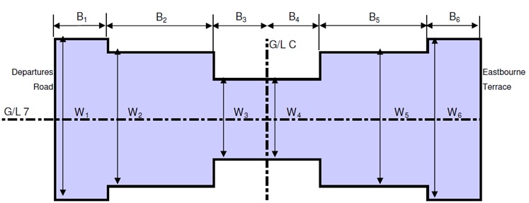  Figure 9 - Plan view of Roof Slab