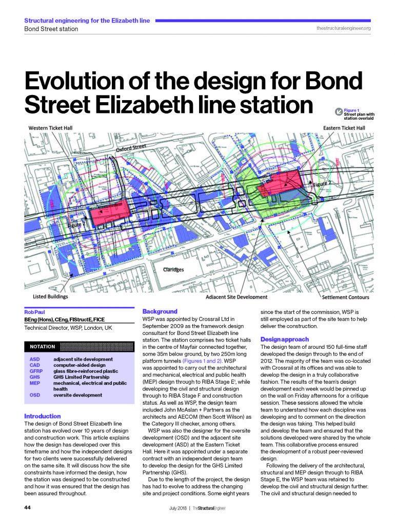 Bond Street Station Map