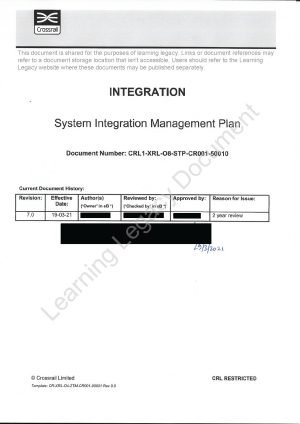 System Integration Management Plan